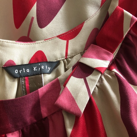 Orla Keily Cyprus Tree shift dress - shades of red - Picture 8 of 11